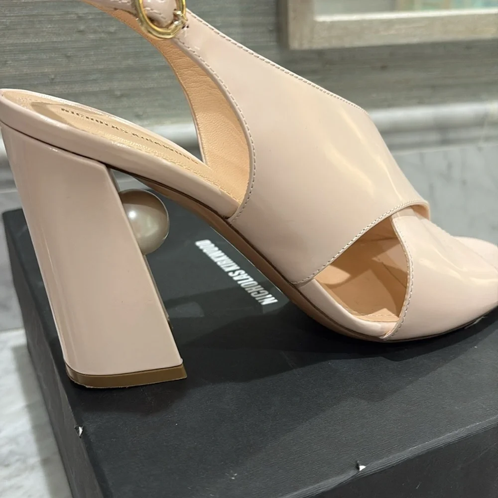 Nicholas Kirkwood Pink Cross Pearl Heels - Stunning!! 39.5